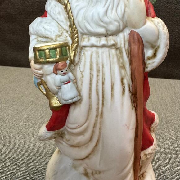 Vintage 90's Summit - Christmas Heirloom -Santa Porcelain- rotating Music Box - Picture 6 of 10